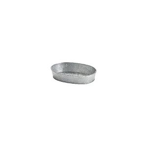 Galvanized Oval Diner Platter 21x15cm