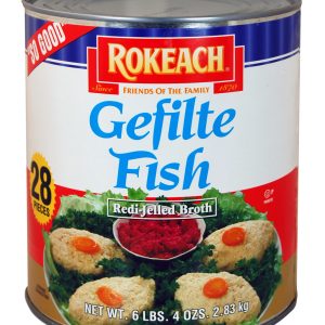 Gefilte Fish In Jell #10 28Pc Can 100Oz Rokeach (P)