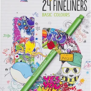 Brunzeel Fineliner Set 24 Assorted Colours