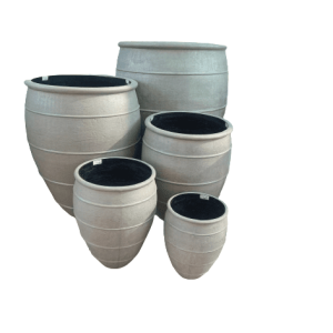 Ancient Greek Grey Fiber cement pot