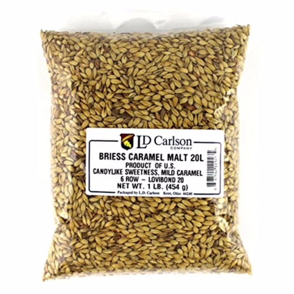 CARAMEL MALT 20L 1lb Uncrushed By Briess