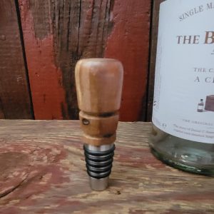 Bourbon Bottle Stopper – Canary Wood