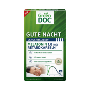 Green Doc Melatonin 1,8mg Retardkapseln 30 St, 9,6 g