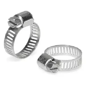Adjustable Stainless Steel WORM DRIVE GEAR HOSE CLAMP 2 PACK Standard Size for Beer Lines Gas Lines 1/2″-1″ “MEDIUM”