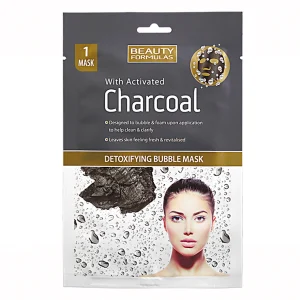 Beauty Formulas Detoxifying Bubble Mask Charcoal