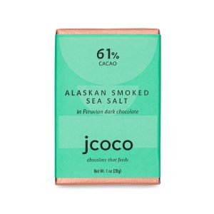 Jcoco Alaskan Smoked Sea Salt 61% Mini
