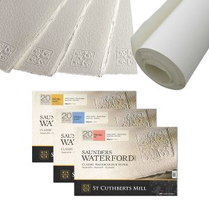 Saunders Waterford Watercolour Blocks, Rolls & Sheets – St Cuthberts Mill