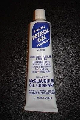 PETROL-GEL KEG LUBE FOOD GRADE SANITARY LUBRICANT O-RING WHITE PETRO LUBE