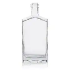 700ml Flint Glass Desiree Decanter Spirit Bottle Cork Finish