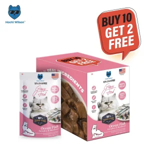 Premium Ocean fish Gravy Food for Cats – 100% Human-Grade, Grain-Free Cat Food
